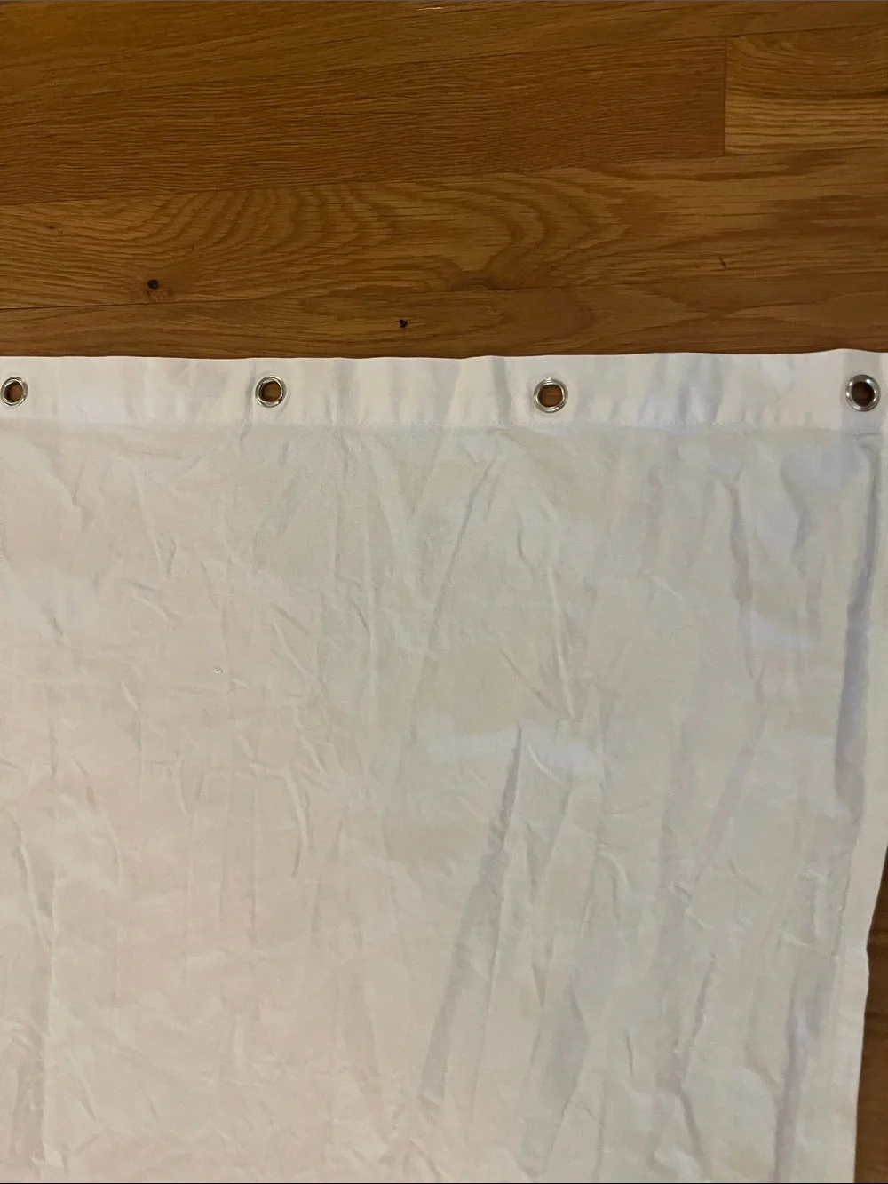 ❤️ 6 for 20 ❤️White with black block shower curtain